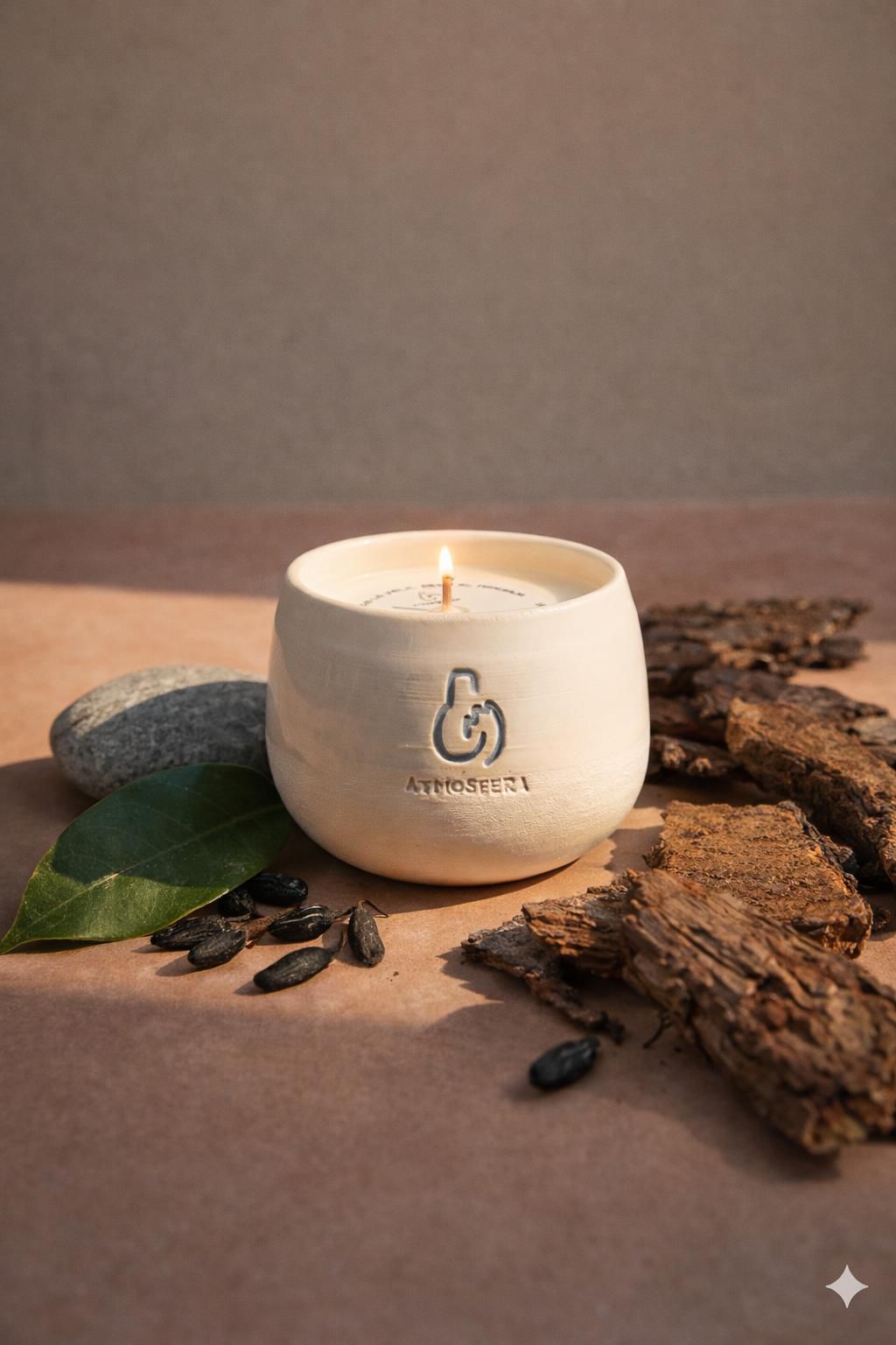 Vela con un mensaje dentro  "Pausa. Enciende. Descubre."- 160 ml