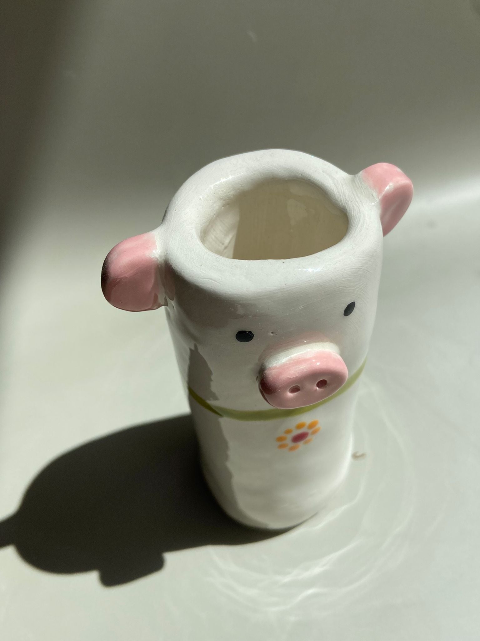 vase totem « Cochon » 
